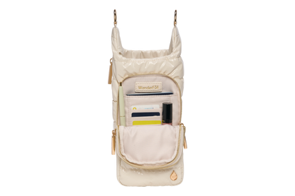 HydroBag® HANDLE® - Ivory Lacquer with Solid Vegan Leather Trimmed Strap
