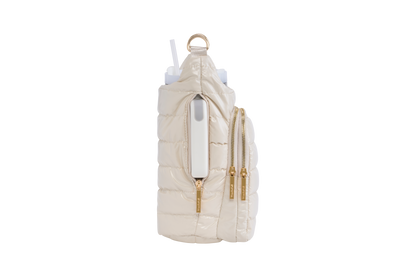 HydroBag® HANDLE® - Ivory Lacquer with Solid Vegan Leather Trimmed Strap