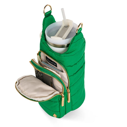 HydroBag® HANDLE®- Kelly Green with Pink and Green Striped Strap