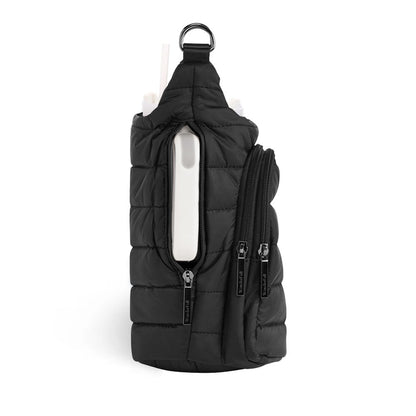 HydroBag® HANDLE®- Black Matte with Vegan Leather Trimmed Strap