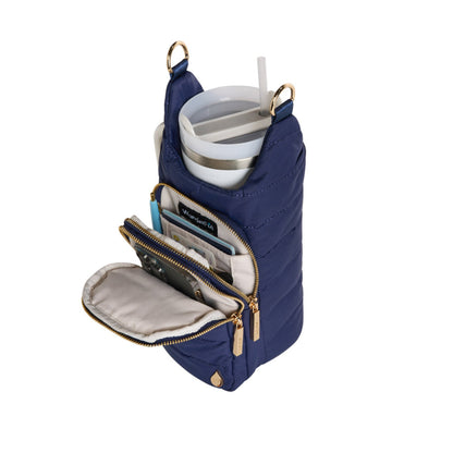 HydroBag® HANDLE®- Island Navy Matte with Pink and Navy Strap