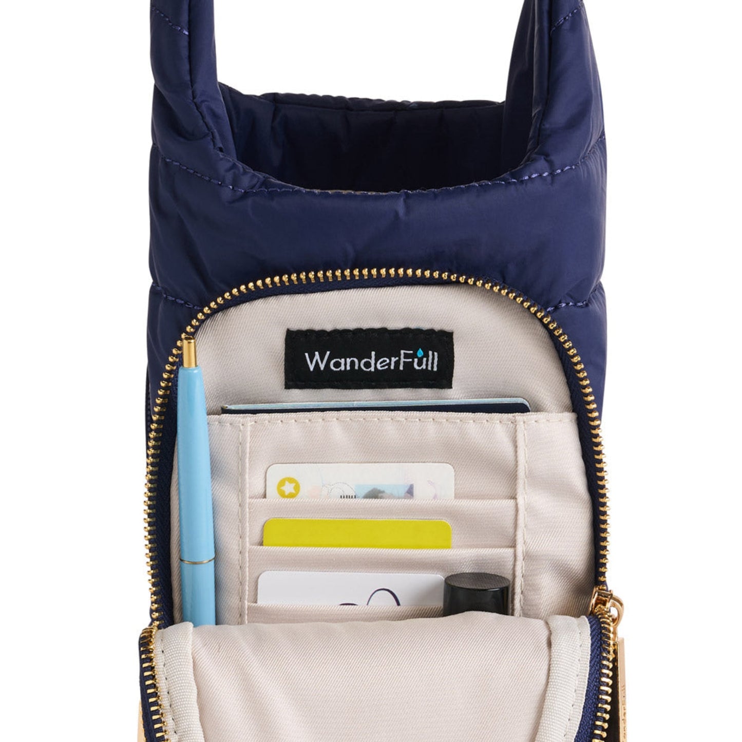 HydroBag® HANDLE®- Navy Matte with Solid Vegan Leather Strap