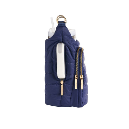 HydroBag® HANDLE®- Navy Matte with Solid Vegan Leather Strap