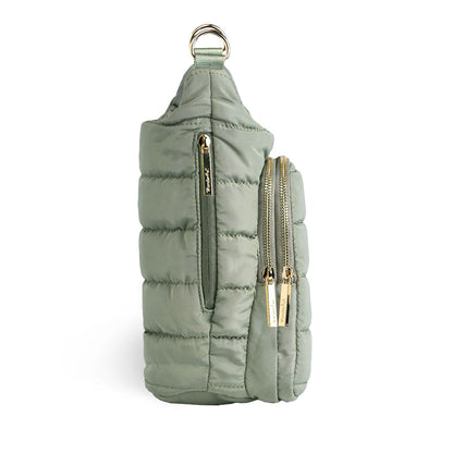 HydroBag® HANDLE® - Sage Green with Solid Vegan Leather Trimmed Strap