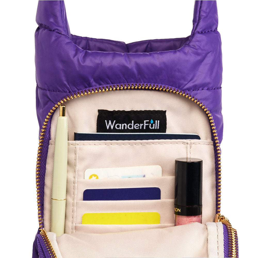Deep Violet Matte HydroBag® with Matching Solid Strap