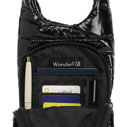 No Logo -Black Glossy HydroBag® with Black Strap