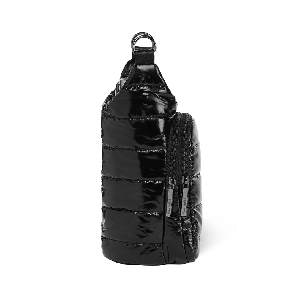 No Logo -Black Glossy HydroBag® with Black Strap