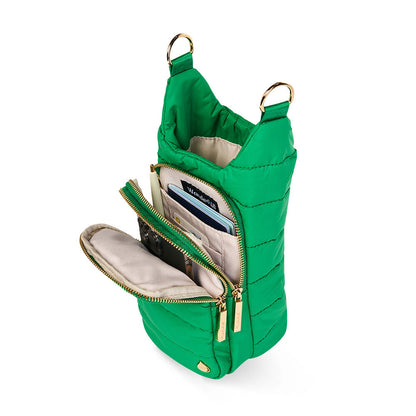 Kelly Green Matte HydroBag® with Pink/Green Strap