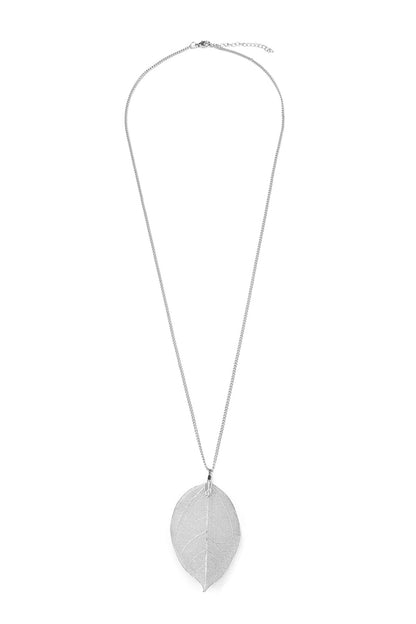 Hdn1513 - Filigree Leaf Necklace