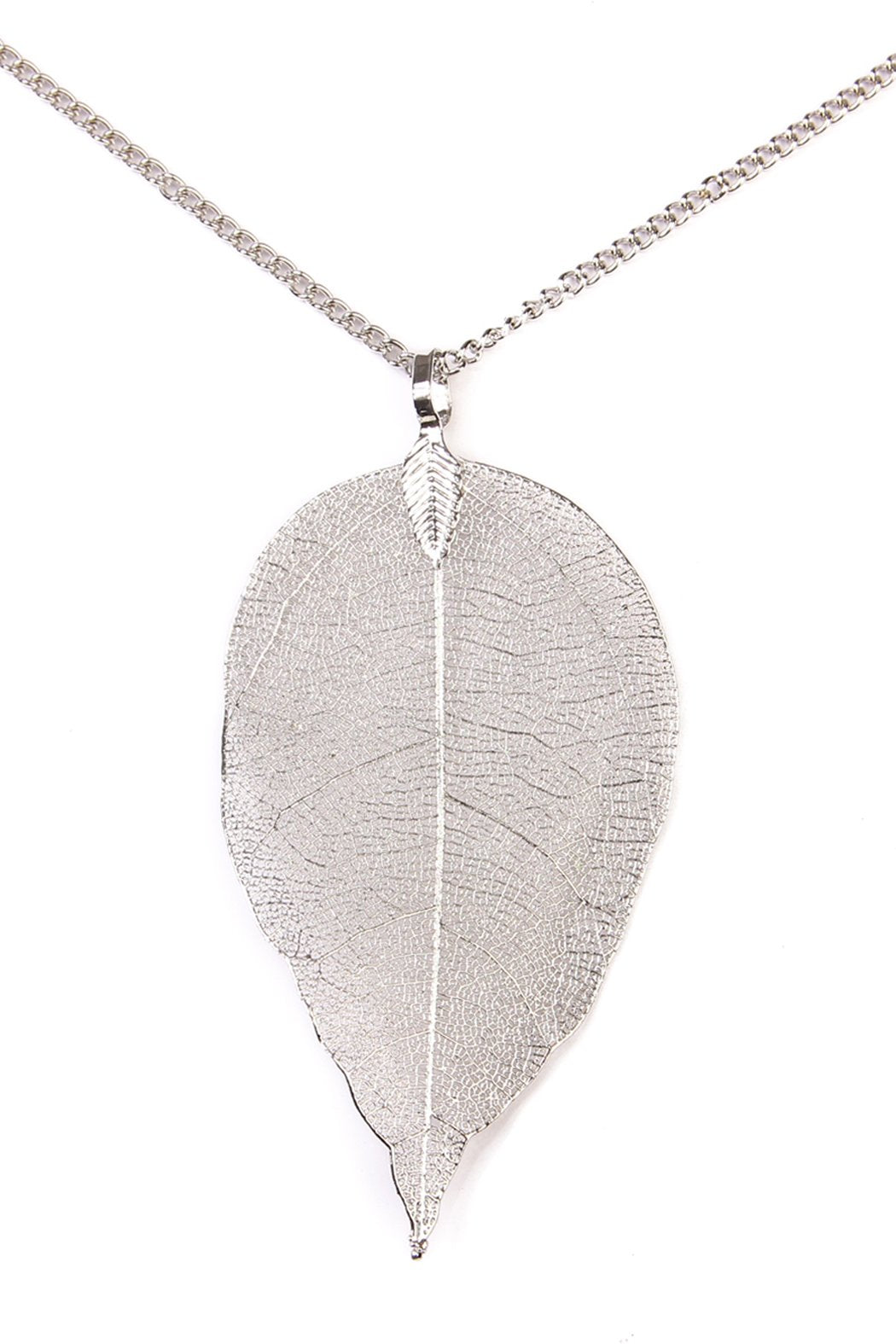 Hdn1513 - Filigree Leaf Necklace