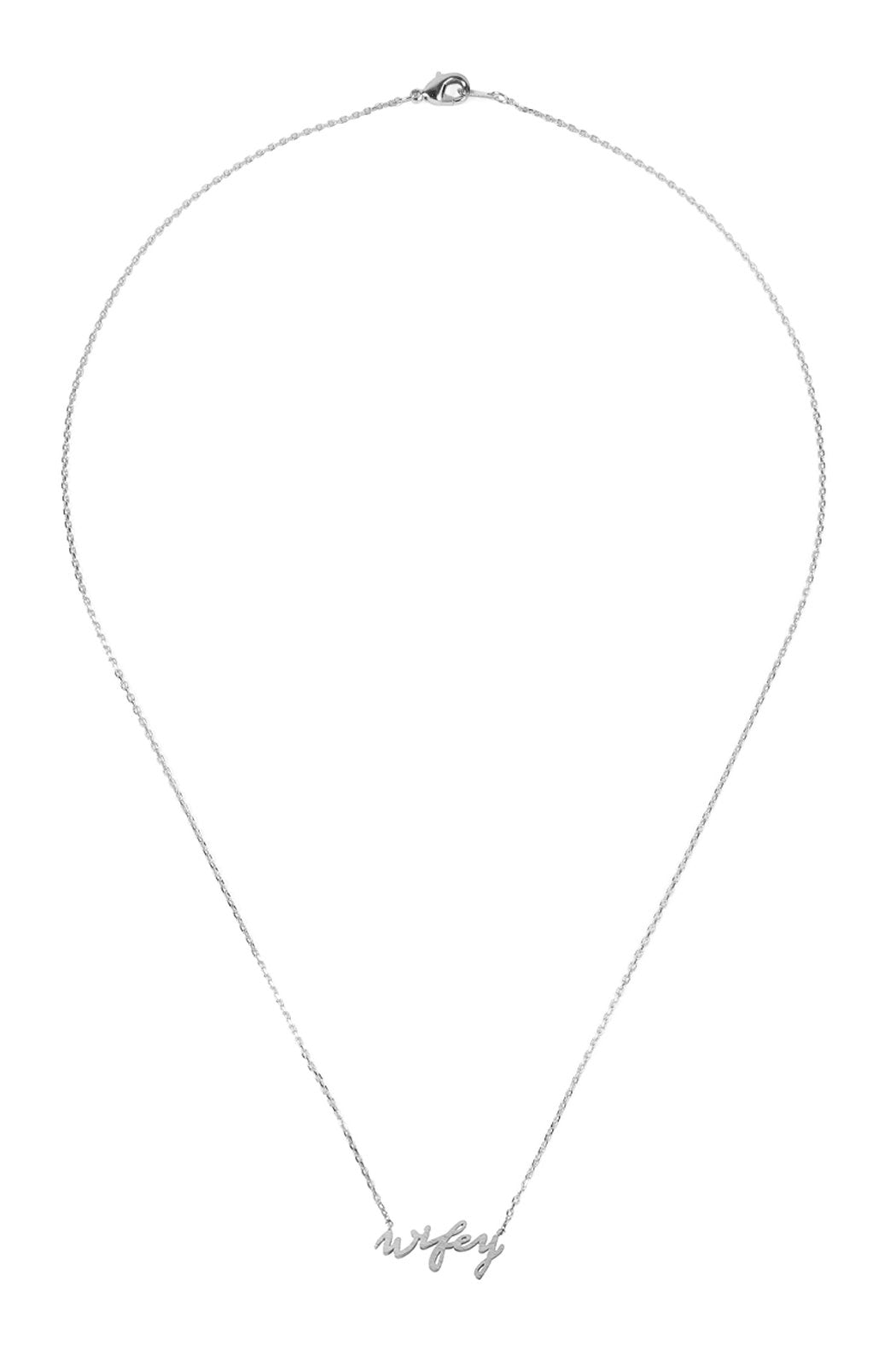 Cast "Wifey" Pave Necklace