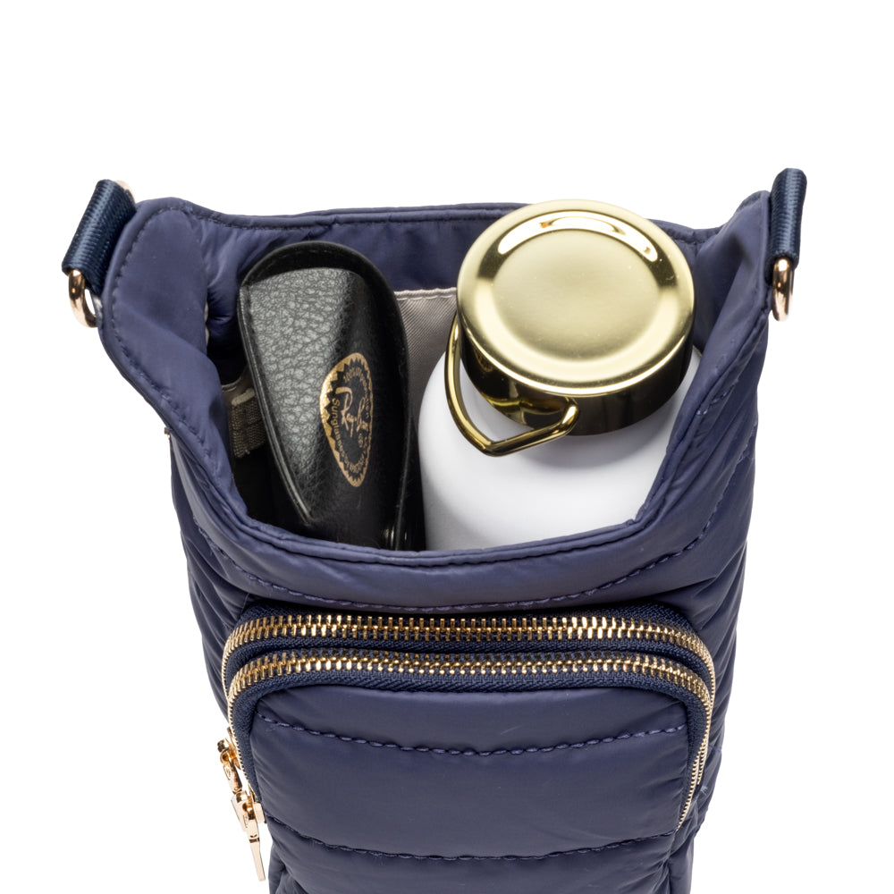 HydroBag® HANDLE®- Navy Matte with Solid Vegan Leather Strap