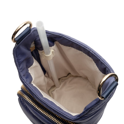 HydroBag® HANDLE®- Navy Matte with Solid Vegan Leather Strap