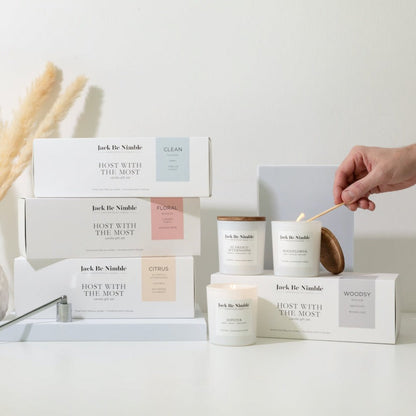 Host With The Most Soy Candle Gift Set (Woodsy)