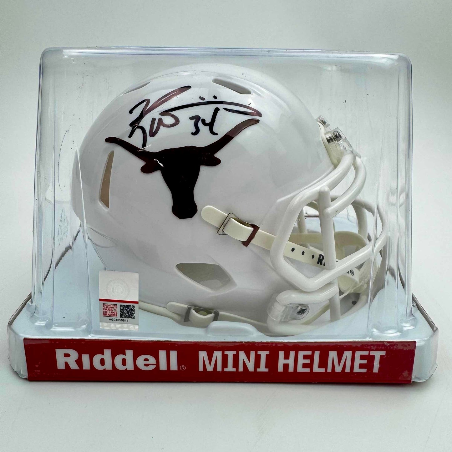 Autographed/Signed Ricky Williams Texas Longhorns College Football Mini Helmet JSA COA