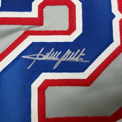 Autographed/Signed Adrian Beltre Texas Grey Baseball Jersey JSA COA