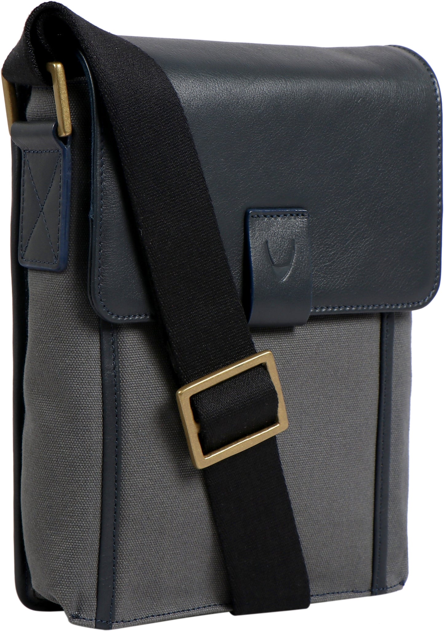 Aiden Genuine Leather and Canvas Mini Crossbody Men/Women Messenger/Travel Bag