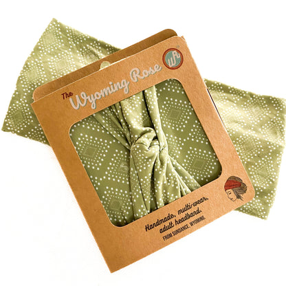 Geometric Green Headband