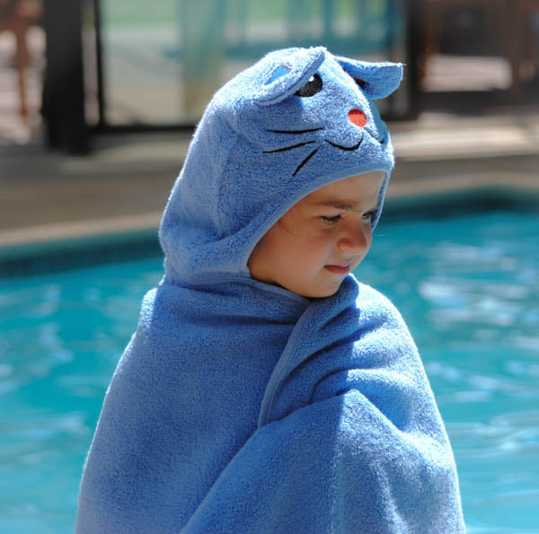 Cat Hooded Cotton Turkish Towel - Purr-fectly Soft for Little Ones: Kids