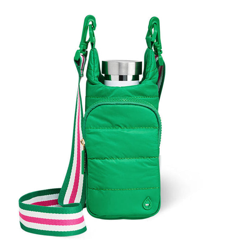 HydroBag® Mini for Kids- Kelly Green- Quilted Crosbody Water Bottle Bag