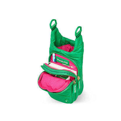 HydroBag® Mini for Kids- Kelly Green- Quilted Crosbody Water Bottle Bag