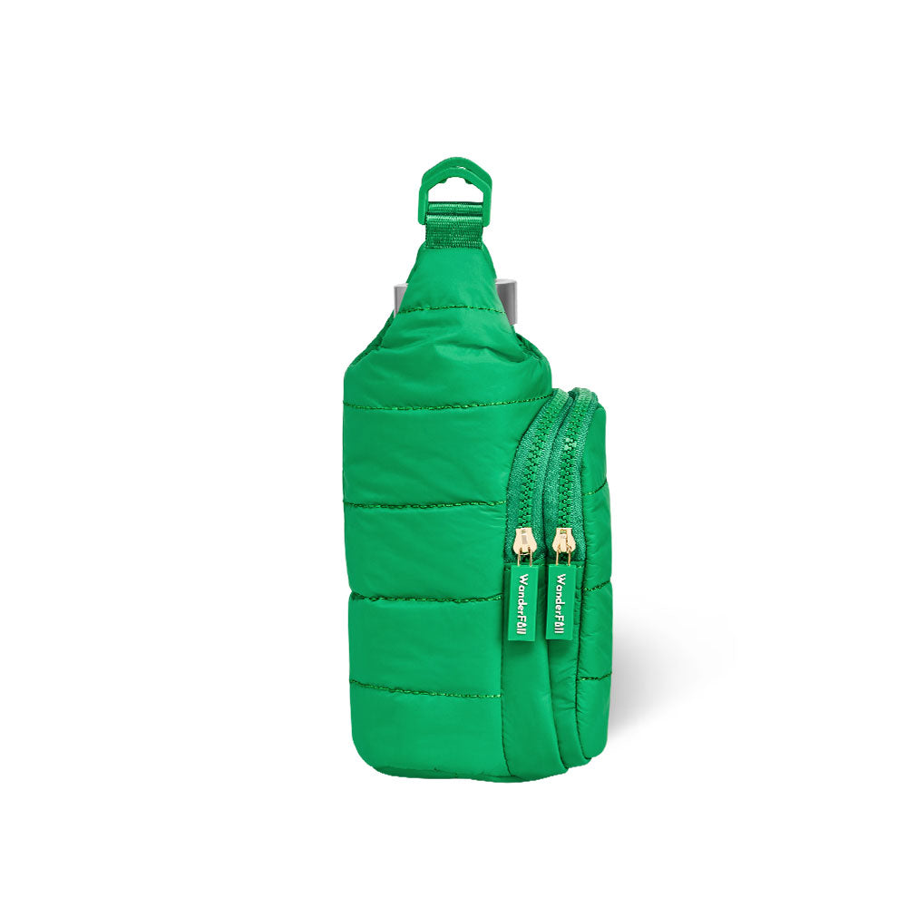 HydroBag® Mini for Kids- Kelly Green- Quilted Crosbody Water Bottle Bag