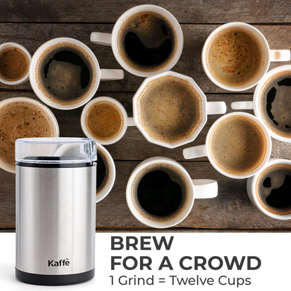 Compact Electric Coffee Grinder – Stainless Steel (3.5 oz Capacity)