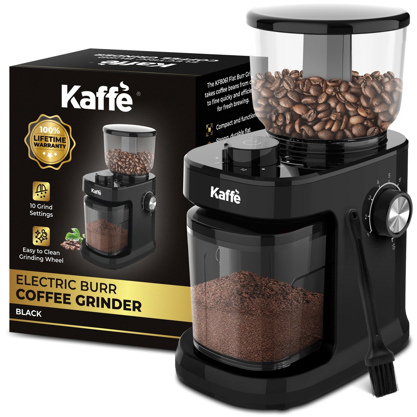 Fresh, Consistent Coffee Grinding at Home Burr Coffee Grinder, KF8061