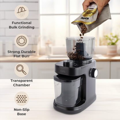 Fresh, Consistent Coffee Grinding at Home Burr Coffee Grinder, KF8061