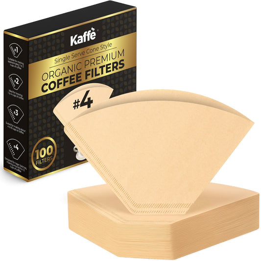 Organic Natural Unbleached Premium Coffee Filters #4, KFCF04B