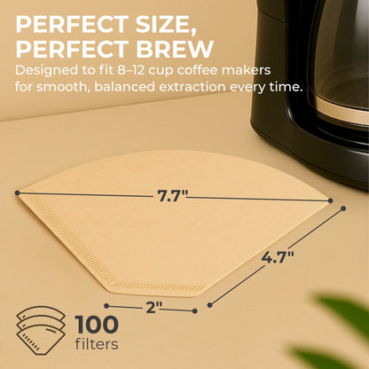 Organic Natural Unbleached Premium Coffee Filters #4, KFCF04B