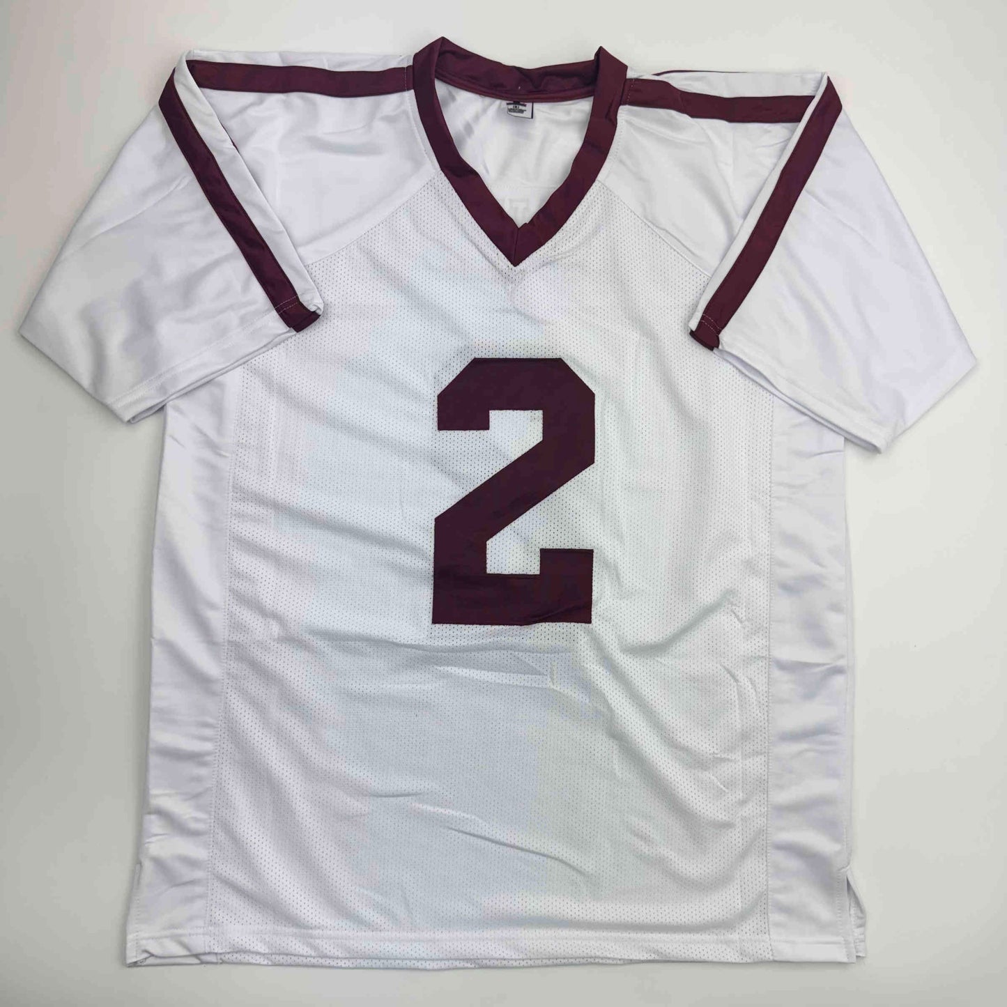 Autographed/Signed Johnny Manziel 12 Heisman Texas A&M White College Football Jersey JSA COA