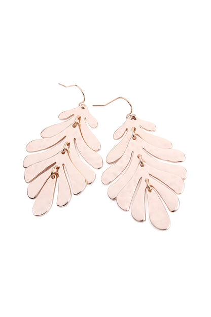 Me4297 - Fish Hook Cast Metal Earrings