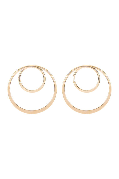 Mye1125 - Double Hoop Post Earrings