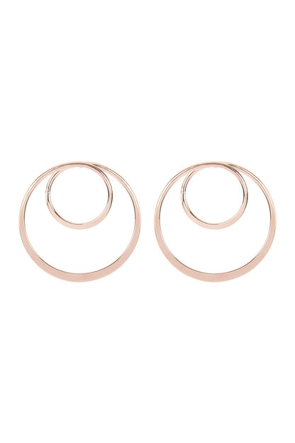Mye1125 - Double Hoop Post Earrings
