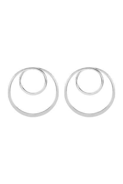 Mye1125 - Double Hoop Post Earrings