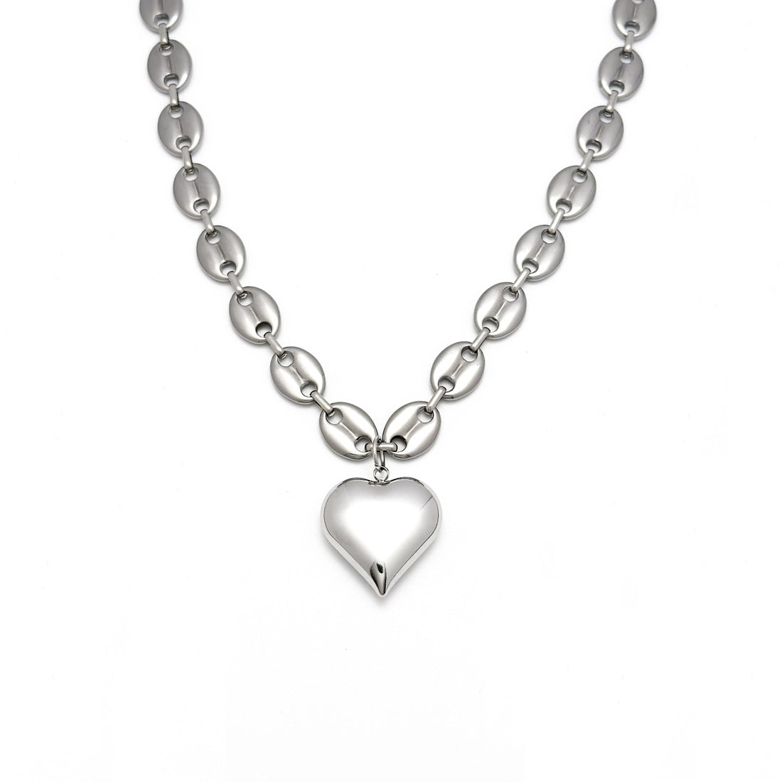 Mariner Heart Necklace – Waterproof Gold Stainless Steel