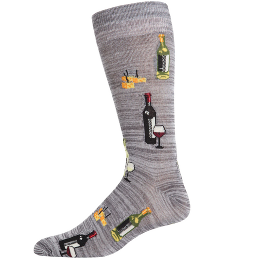 Men's Wine and Cheese Socks