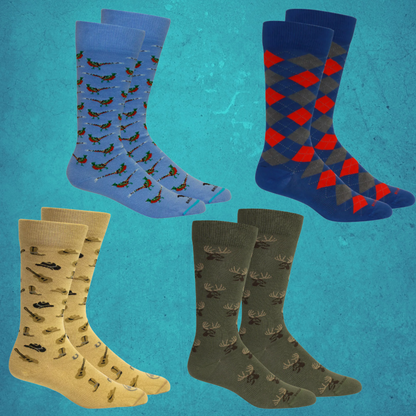 Brown Dog Men's Dress Socks - Cotton Blend