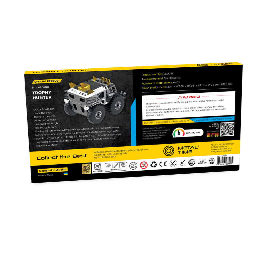 TROPHY HUNTER OFF-ROAD 4x4 ATV TOY All-Terrain Vehicle - Built for the Path Less Traveled