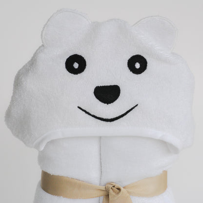 Bamboo Rayon Bear Hooded Turkish Towel for Kids - A Cozy Hug for your Cub