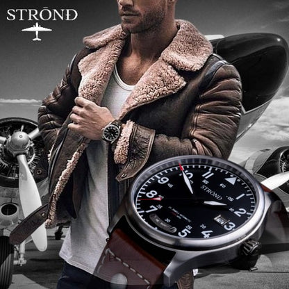 STROND DC‑3 Canvas Watch Strap – Vintage Canvas with Steel Hardware