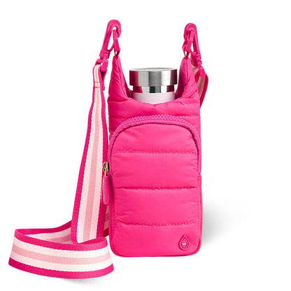 HydroBag® Mini for Kids- Bright Pink- Quilted Crossbody Water Bottle Bag