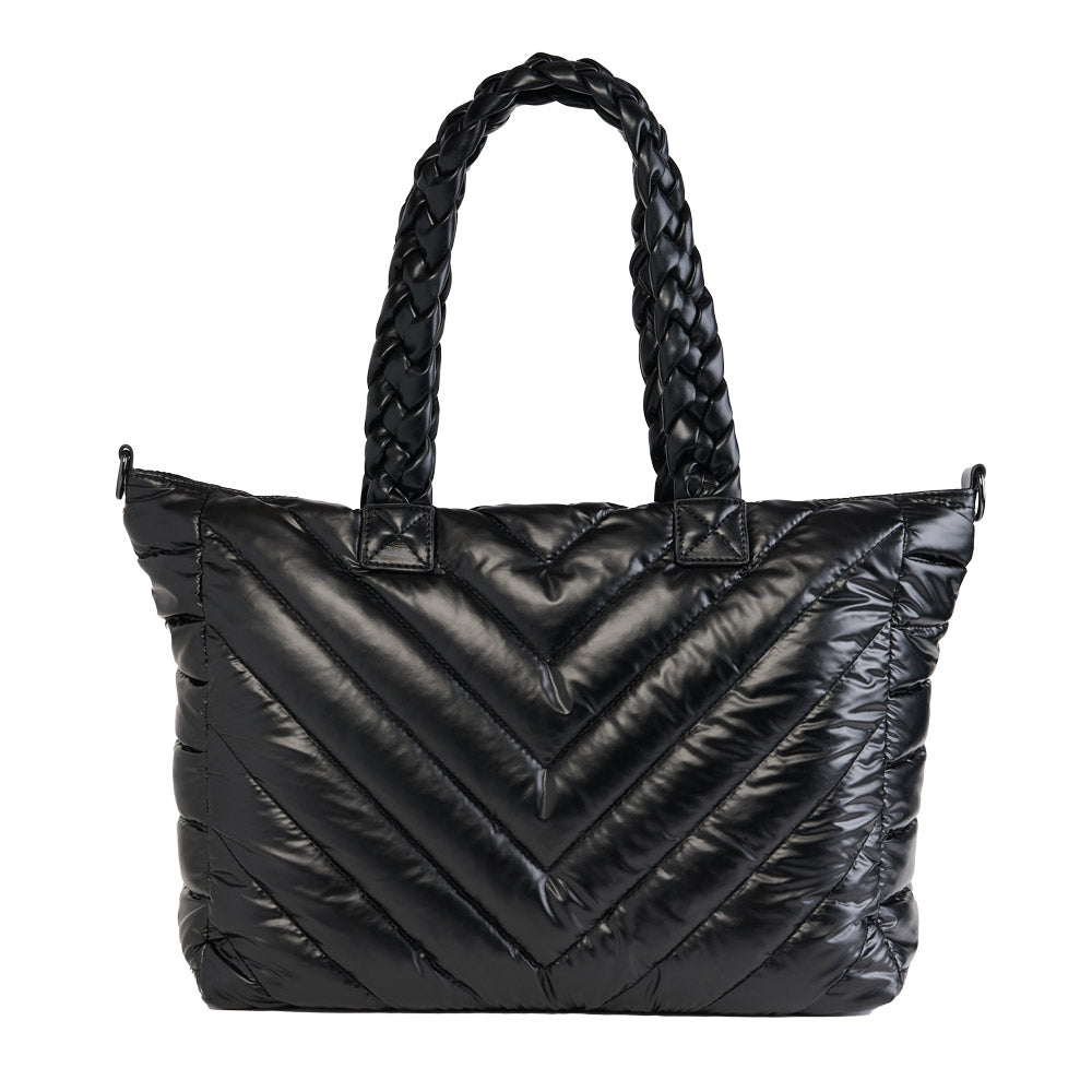 Black Quilted HydroTote® All-in-One Everyday Travel & Gym Tote