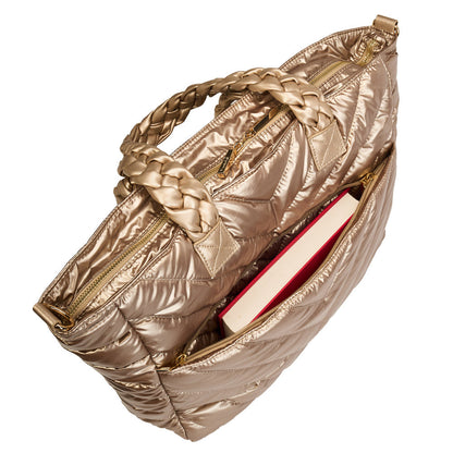 Gold Quilted HydroTote® All-in-One Everyday Travel & Gym Tote
