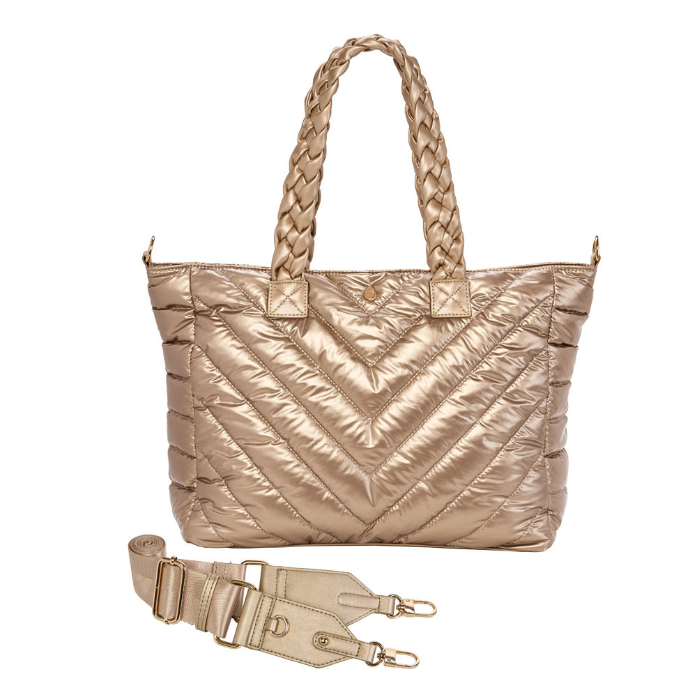 Gold Quilted HydroTote® All-in-One Everyday Travel & Gym Tote