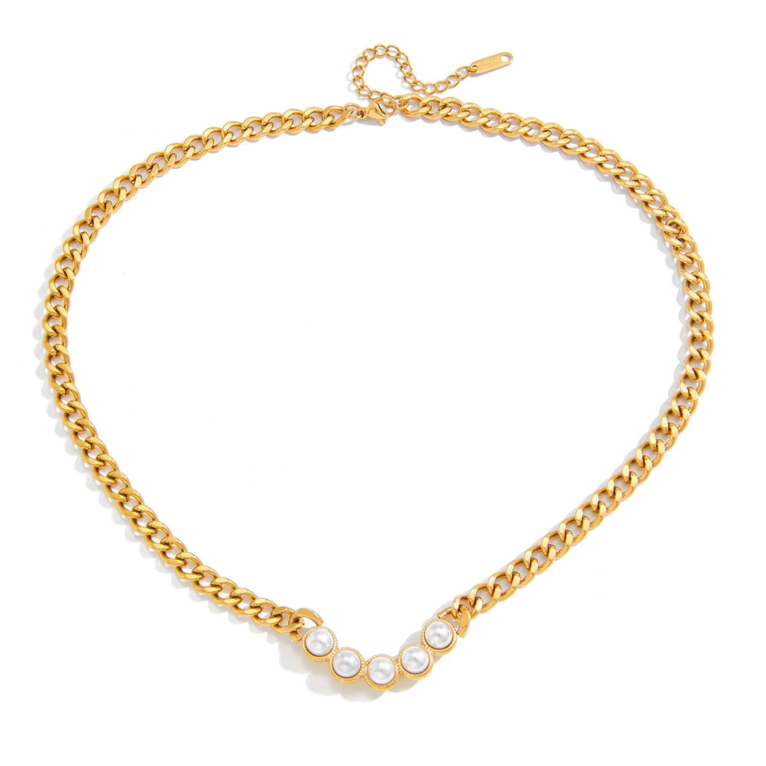 Pearl Bar Necklace Water Resistant