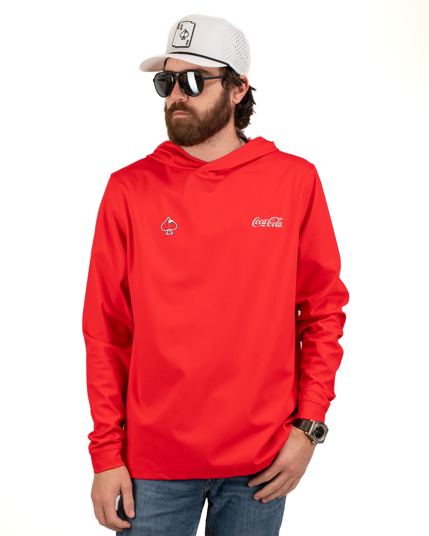 Performance Golf Hoodie - Coca-Cola Red