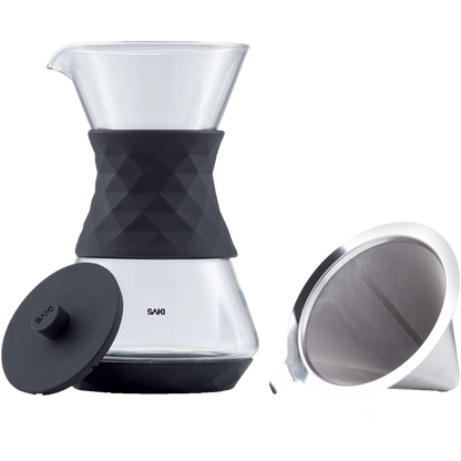 Saki Pour‑Over Glass Coffee Maker – Pure, Clean, Full‑Bodied Brewing
