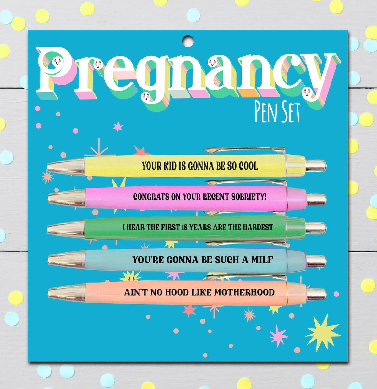 Pregnancy Pen Set – Ballpoint Pens for Expecting Moms